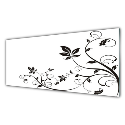 Panel Szklany Botaniczna Wizja Abstrakcyjna