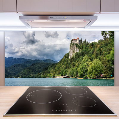 Szkło Ozdobne do Kuchni Baśniowy Zamek nad Przepaścią