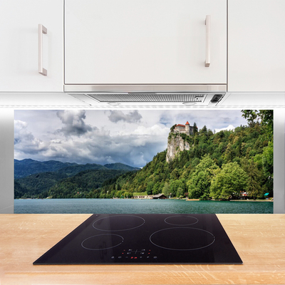 Szkło Ozdobne do Kuchni Baśniowy Zamek nad Przepaścią