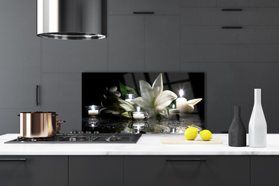 Szkło Ozdobne do Kuchni Świece Spa i Lilia Wodna