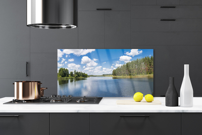 Szkło Ozdobne do Kuchni Leśna Cisza nad Jeziorem