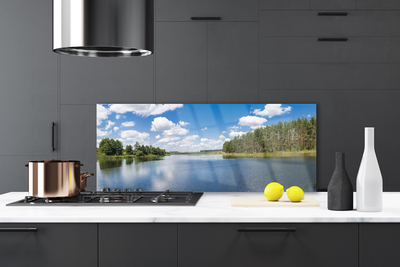 Szkło Ozdobne do Kuchni Leśna Cisza nad Jeziorem