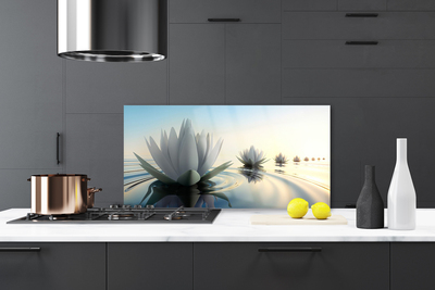 Panel Szklany Lilie Wodne w Cichym Stawie