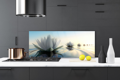 Panel Szklany Lilie Wodne w Cichym Stawie