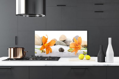 Szkło Dekoracyjne do Kuchni Artystyczna Interpretacja Lilii