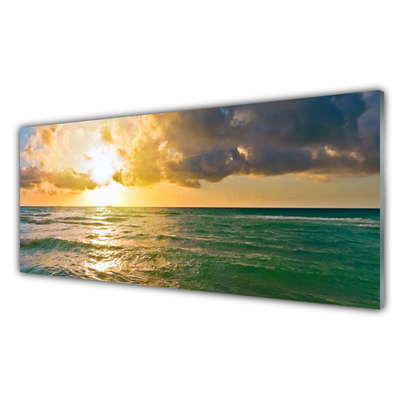 Panel Szklany Morze Zachód Słońca