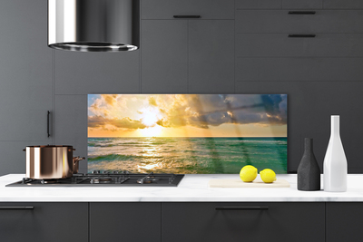 Panel Szklany Wieczorny Horyzont nad Wodą