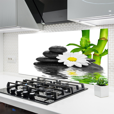 Panel Szklany Harmonijna Kompozycja Zen z Bambusem