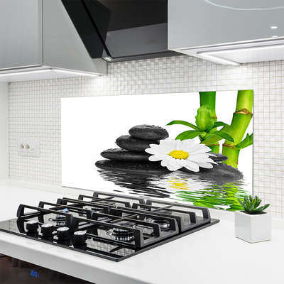 Panel Szklany Harmonijna Kompozycja Zen z Bambusem