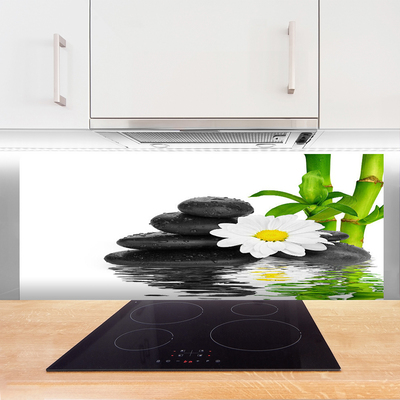 Panel Szklany Harmonijna Kompozycja Zen z Bambusem