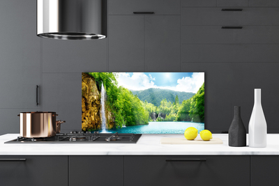 Szkło nad Blatem Harmonijny Krajobraz Alpejski