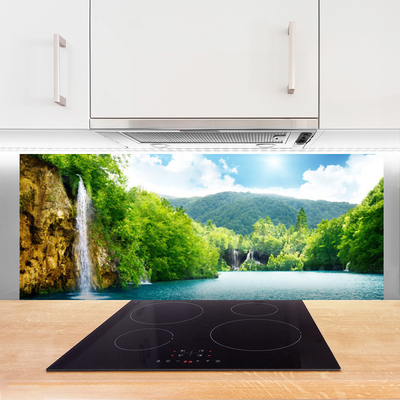 Szkło nad Blatem Harmonijny Krajobraz Alpejski