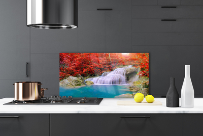 Szkło nad Blatem Wodospad w Barwach Jesieni