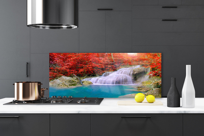 Szkło nad Blatem Wodospad w Barwach Jesieni