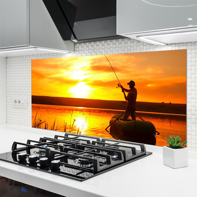 Panel Szklany Spokojny Wieczór nad Jeziorem