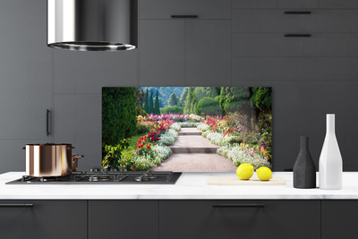 Panel Szklany Romantyczne Schody w Ogrodzie