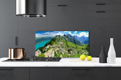 Szkło Ozdobne do Kuchni Górska Polana w Pełnym Słońcu