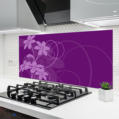 Panel Szklany Malarska Wizja Kwiatowego Ogrodu