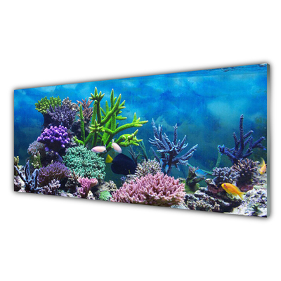 Panel Szklany Akwarium Rybki Pod Wodą