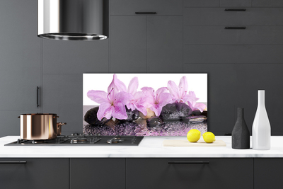 Panel Szklany Perlista Rosa na Lilii Wodnej