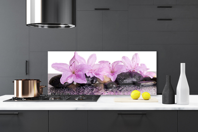 Panel Szklany Perlista Rosa na Lilii Wodnej