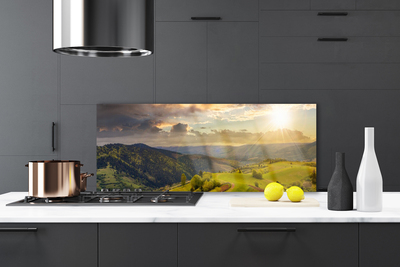 Panel Szklany Złota Godzina na Górskiej Hali