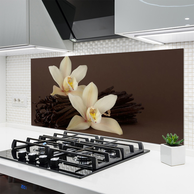 Panel Szklany do Kuchni Botaniczny Aromat Wanilii