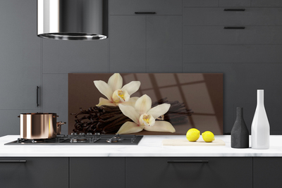 Panel Szklany do Kuchni Botaniczny Aromat Wanilii