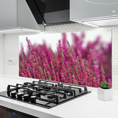 Panel Szklany do Kuchni Harmonijna Polana Kwiatowa