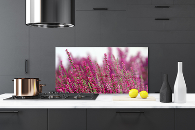 Panel Szklany do Kuchni Harmonijna Polana Kwiatowa