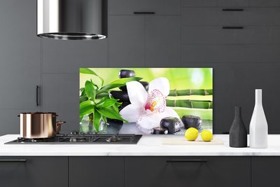 Szkło Dekoracyjne do Kuchni Orientalna Kompozycja z Bambusem