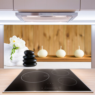 Panel nad blat kuchenny Blask Świec w Świątyni Relaksu