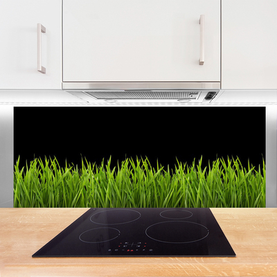 Szkło do Kuchni na Ścianę Naturalna Świeżość Murawy