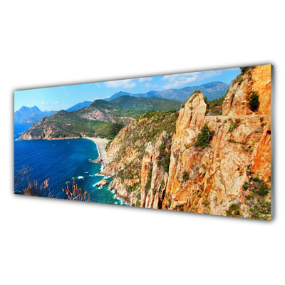 Panel Szklany Klif Wybrzeże Morze Góry
