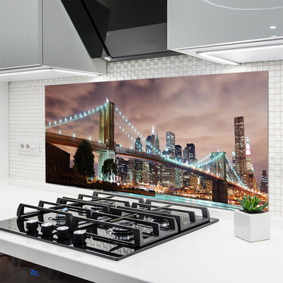 Panel Szklany Monumentalny Most nad Metropolią