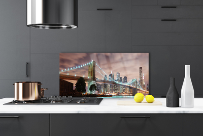 Panel Szklany Monumentalny Most nad Metropolią