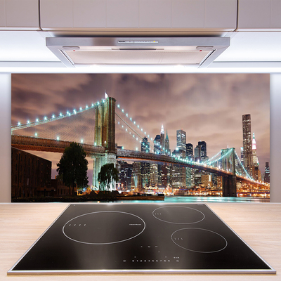 Panel Szklany Monumentalny Most nad Metropolią