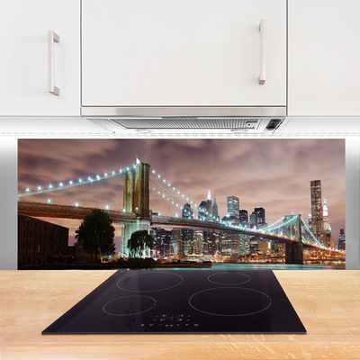 Panel Szklany Monumentalny Most nad Metropolią