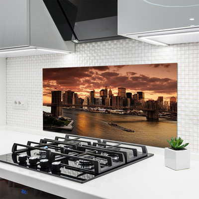 Panel Szklany Panorama Mostu Brooklińskiego