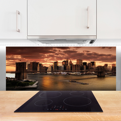 Panel Szklany Panorama Mostu Brooklińskiego