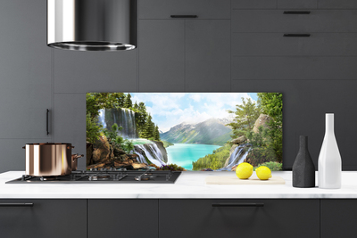 Panel Szklany Kaskada nad Błękitną Zatoką