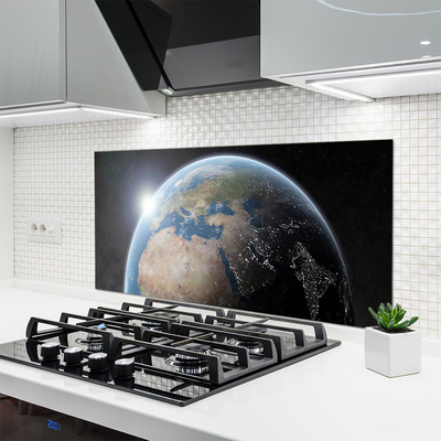 Panel Szklany Błękitna Planeta w Kosmosie