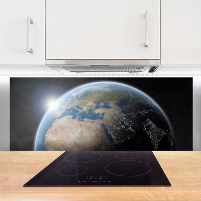 Panel Szklany Błękitna Planeta w Kosmosie