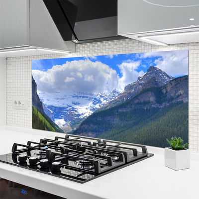 Dekor Szklany do Kuchni Monumentalne Pasmo Górskie