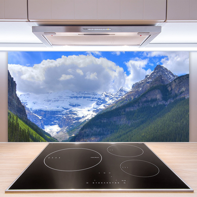 Dekor Szklany do Kuchni Monumentalne Pasmo Górskie