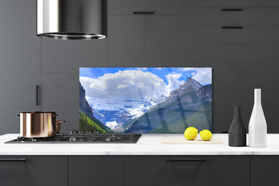 Dekor Szklany do Kuchni Monumentalne Pasmo Górskie