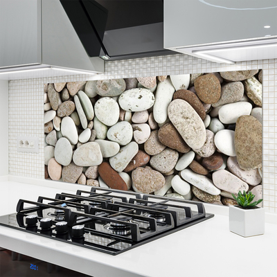 Szkło Ozdobne do Kuchni Struktura Gładkich Kamyczków