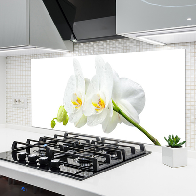 Szkło Ozdobne do Kuchni Niewinność Białego Storczyka