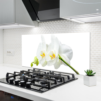 Szkło Ozdobne do Kuchni Niewinność Białego Storczyka