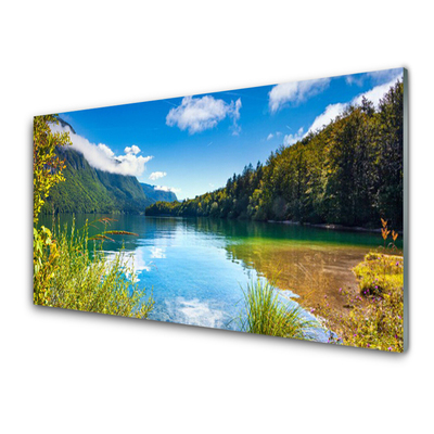 Panel Szklany Góry Las Natura Jezioro